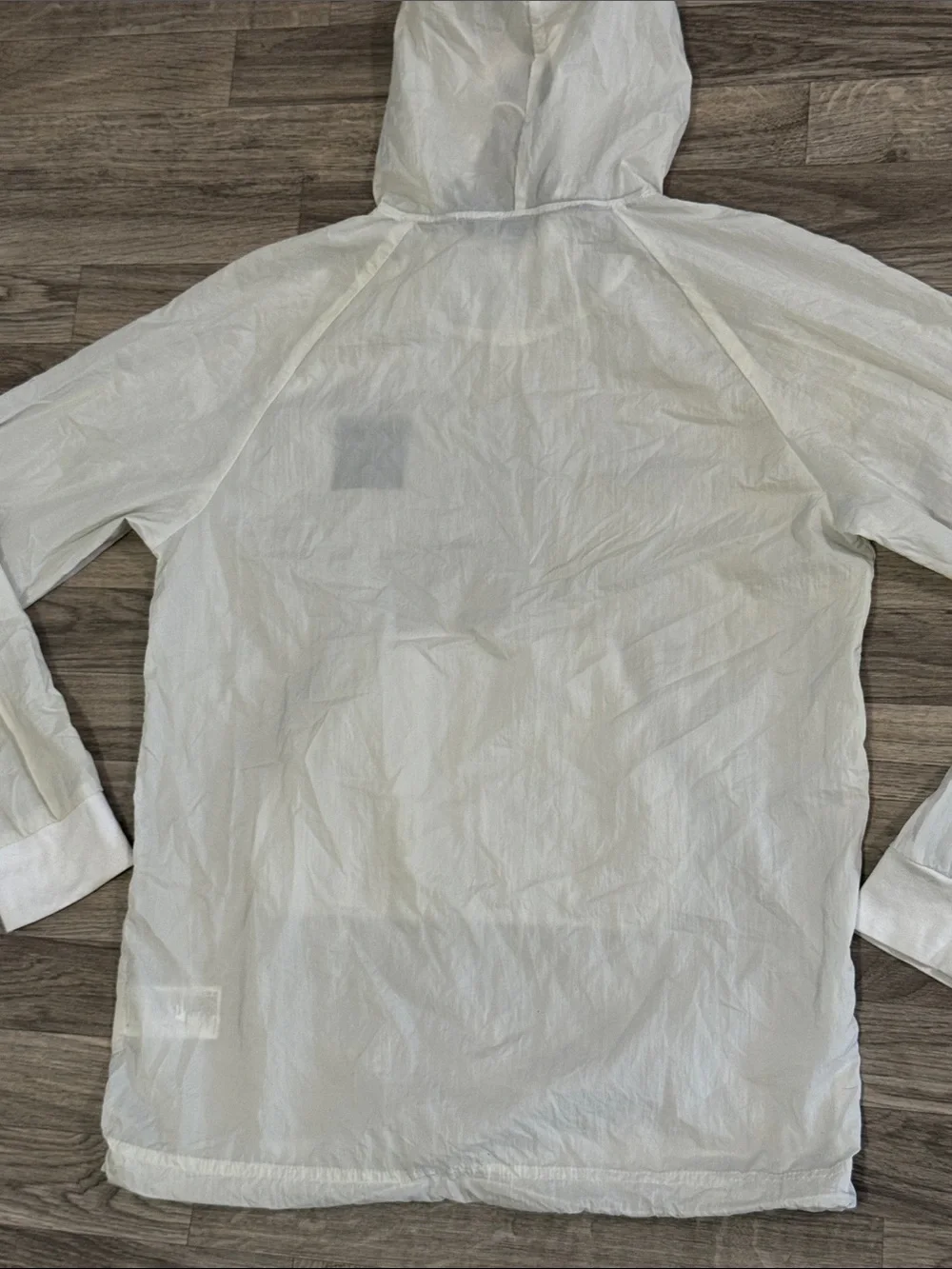 Adidas sheer lightweight windbreaker pullover hoodie men’s sz S